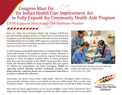Congress Must Fix the Indian Health Care Improvement Act to Fully Expand the Community Health Aide Program